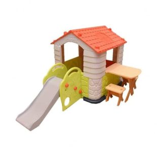 Eduplay Playhouse With Slide Table & Chair Set – Coral
