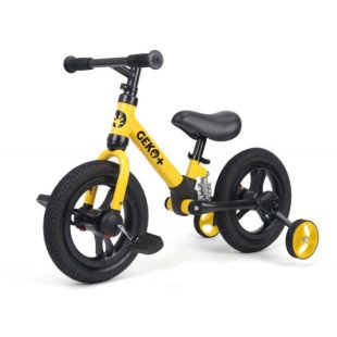 Geko Plus 4in1 Kids Balance Bike 12 inch – Yellow