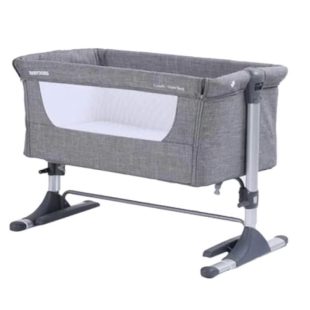BabyDoes CH-165-BP Mini Comfi Side Bed Baby Box – Grey