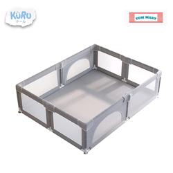 NEW UNIT – KURU Baby Playpen Ballpit Fence 180 x 200 – Grey
